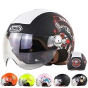 SM210 Electric Car Motorcycle Half Helmet Four Season Universal Men Women Riding Helmet With W Visors