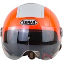 SM210 Electric Car Motorcycle Half Helmet Four Season Universal Men Women Riding Helmet With W Visors