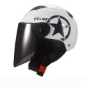 Universal Unisex Motorcycle Scooter Half Face Helmet With Brown Lens Breathable