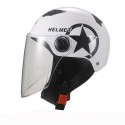 Universal Unisex Motorcycle Scooter Half Face Helmet With Transparent Lens Breathable