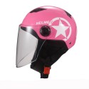Universal Unisex Motorcycle Scooter Half Face Helmet With Transparent Lens Breathable