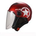 Universal Unisex Motorcycle Scooter Half Face Helmet With Transparent Lens Breathable