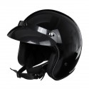 Vintage Motorcycle Helmet 3/4 with Visor Lens Half Face Scooter Safety