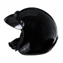 Vintage Motorcycle Helmet 3/4 with Visor Lens Half Face Scooter Safety