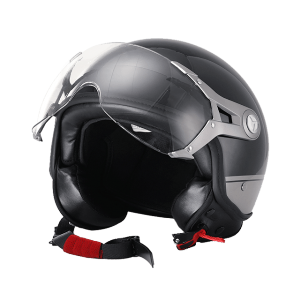 Black Electric Bicycle Helmet Motorcycle Helmets Open Face Visors Men Women Summer Scooter Motorbike Moto Bike Helmet