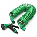 7.5M/15M/30M Retractable Coil Garden Hose Pipe Green