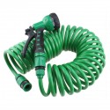 7.5M/15M/30M Retractable Coil Garden Hose Pipe Green