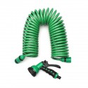 7.5M/15M/30M Retractable Coil Garden Hose Pipe Green