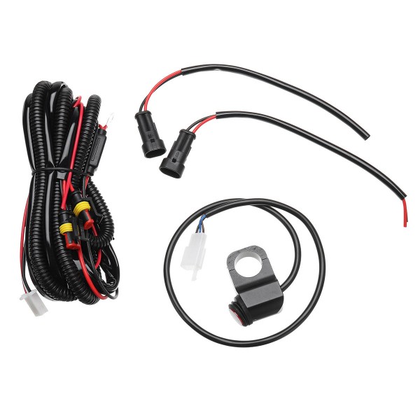 10A Relsy Switch Fog Light / Spot Wiring Loom Harness Kit For Motorcycle Car