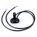 12V 7/8 Inch 22mm Motorcycle Handlebar Double Switch Aluminum Alloy Waterproof Light ON OFF Dual Button Switch