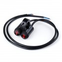 12V 7/8 Inch 22mm Motorcycle Handlebar Double Switch Aluminum Alloy Waterproof Light ON OFF Dual Button Switch