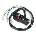 12V Motorcycle LED Headlights Switch Handlebar Installation Driving Working Spot Light ON-OFF