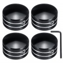 4pcs Spark Plug Motorcycle Head Bolt Cap Cover For Harley Twin Cam Touring 1999-17 & Sportster