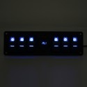 6 Gang Rocker Switch Panel with QC 3.0 USB Charger Voltmeter