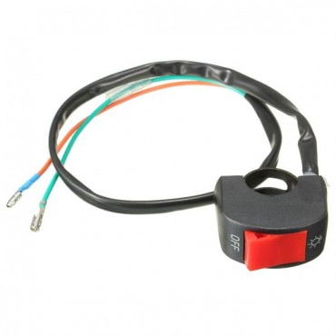 7/8inch 12V Universal Motorcycle Handlebar Fog Spot Headlight ON-OFF Switch