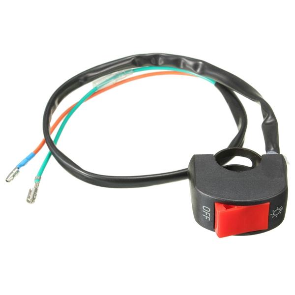 7/8inch 12V Universal Motorcycle Handlebar Fog Spot Headlight ON-OFF Switch