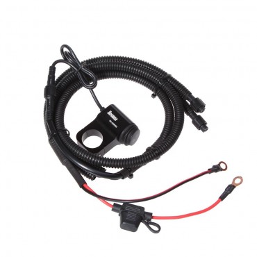 MK2W 12V Motorcycle Led Light Switch Wire Harness ATV Handlebar Fog Spotlight On Off Switch