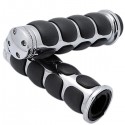 1 inch Chrome Hand Grips Motorcycle Handlebar Universal For Harley/Yamaha/Suzuki