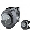 22-28mm Motorcycle Clock+Thermometer Luminous Waterproof Handlebar Mount