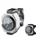 22-28mm Motorcycle Clock+Thermometer Luminous Waterproof Handlebar Mount