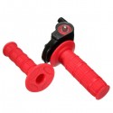 22mm 7/8 inch Throttle Grips Twist With Cable Quick Action For 110cc 125cc Pit Dirt Bike Red