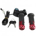 24V 36V 48V Scooter EBike Electric Throttle Grip Handlebar With LED Digital Meter