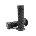 25mm Motorcycle Handlebar Hand Grip Black Cafe Racer Bubber Clubman Custom For Honda/Harley