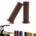 25mm Motorcycle Handlebar Hand Grip Black Cafe Racer Bubber Clubman Custom For Honda/Harley