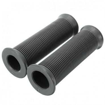 25mm Motorcycle Handlebar Hand Grips Grey Cafe Racer Bubber Clubman Custom