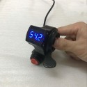 36V/48V/60V/72V Thumb Throttle w/ LCD Digital Battery Voltage Display For Ebike Scooter
