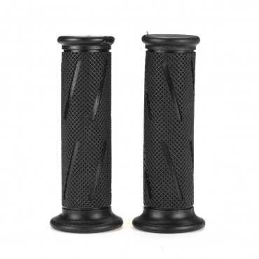 7/8 Inch 22cm Motorcycle Handlebar Grip Retro Handle Rubber Bar Rubber Gel Grip