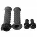 7/8inch 22mm Motorcycle Rubber Handlebar Hand Grip For Cafe Racer Bobber Clubman