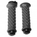 7/8inch 22mm Motorcycle Rubber Handlebar Hand Grip For Cafe Racer Bobber Clubman