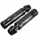 7/8inch Pair Universal Handlebar Rubber Hand Grips Motorcycle Sports Bike Aluminum