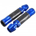 7/8inch Pair Universal Handlebar Rubber Hand Grips Motorcycle Sports Bike Aluminum