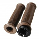 Motorcycle 7/8 Inch Handlebar Grips With Bar End For Cafe Racer Bobber Clubman