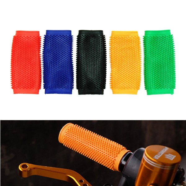 Motorcycle Anti-slip Soft Rubber Handlebar Grip Cover Motocross Dirt Pit Bike