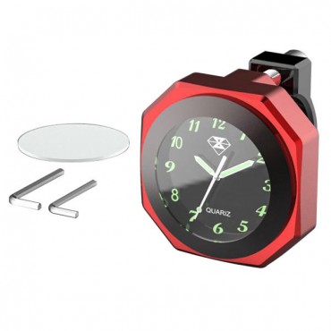 Motorcycle Clock Luminous Mount Waterproof Shock ResistanT-Handlebar Handlebar 22-28mm/0.8-1.1in