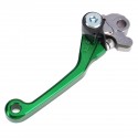 Motorcycle Green Clutch Brake Lever + Handlebar Grip For Kawasaki KX65 KX85 KX125 KX250 KX250F