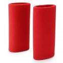 Motorcycle Handlebar Grip Cover Slip-on Foam Anti Vibration Comfort Red Universal