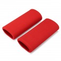 Motorcycle Handlebar Grip Cover Slip-on Foam Anti Vibration Comfort Red Universal