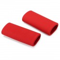 Motorcycle Handlebar Grip Cover Slip-on Foam Anti Vibration Comfort Red Universal