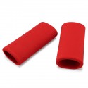 Motorcycle Handlebar Grip Cover Slip-on Foam Anti Vibration Comfort Red Universal