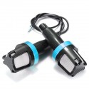 Motorcycle Handlebar Grip End Plug Turn Signal LED Indicator Light Universal