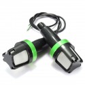 Motorcycle Handlebar Grip End Plug Turn Signal LED Indicator Light Universal