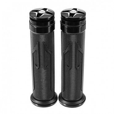 Pair 7/8 22mm Universal Handlebar Grips For Motorcycle Motorbike