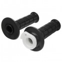 Pair Motorcycle Handlebar Grips Handlebar Black Rubber 22mm/0.87in