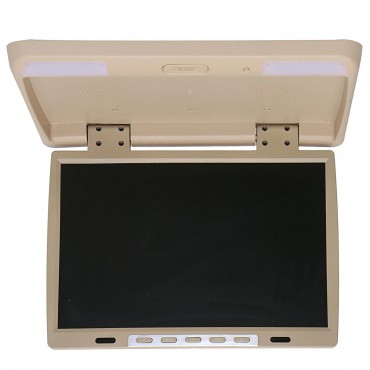 15.4 Inch Car DVD Player HDMI TFT LCD DVD Roof Mount In Car Flip Down Overhead Monitor