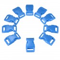 10pcs 15mm Plastic Contoured Side Release Buckles Helmet Bags Belt Fastener For Paracord Bracelets