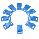 10pcs 15mm Plastic Contoured Side Release Buckles Helmet Bags Belt Fastener For Paracord Bracelets